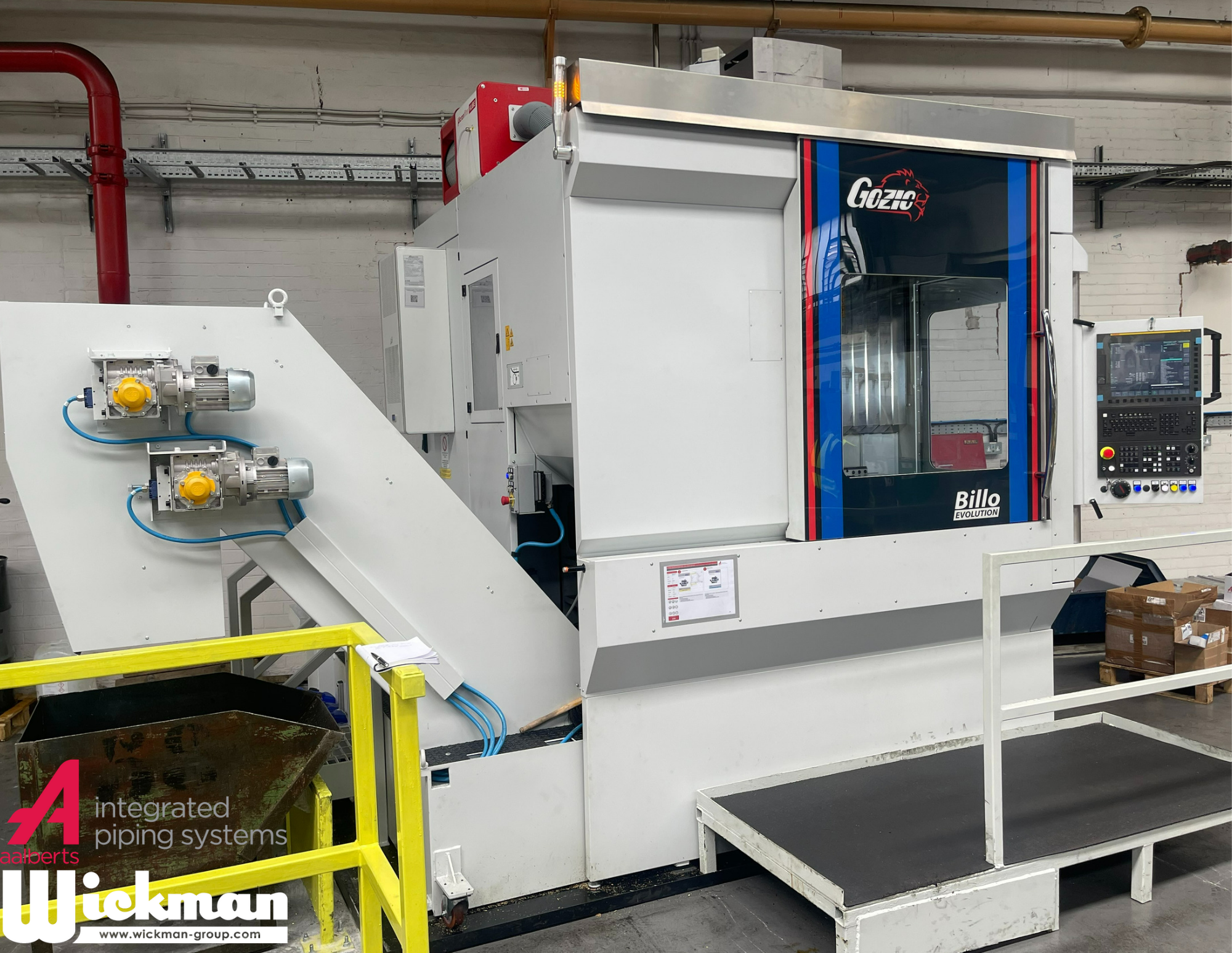 Wickman UK Install 1st Gozio Billo Evolution 5 Axis Machining Centre at Aalberts Piping Systems 